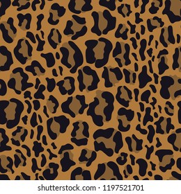 leopard seamless pattern, vector
