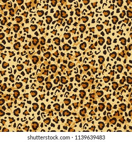 Leopard seamless pattern.  Vector background for fabric,textile, wrapping. 