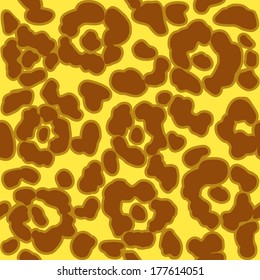 leopard  seamless pattern. Vector background