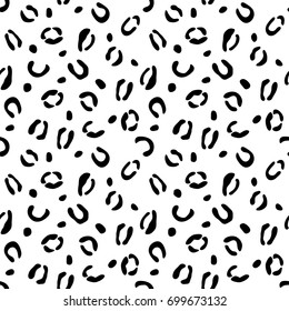 Leopard seamless  pattern, vector background