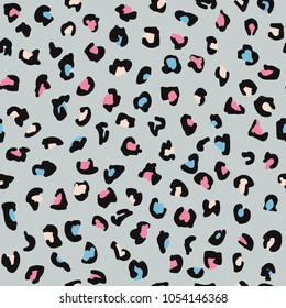 Leopard seamless pattern , vector illustration background