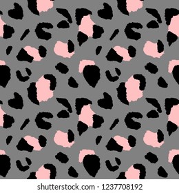 Leopard Seamless Pattern Vector Illustration Animal Stock Vector ...