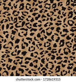 Leopard seamless pattern, vector illustration background, print