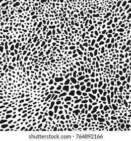 Leopard seamless pattern. Vector rich exotic animal skin ornate, background 