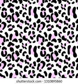 Leopard seamless pattern, wallpaper background, print texture wildlife animal, vector illustration.