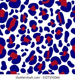 Leopard seamless pattern, wallpaper background, print texture wildlife animal, vector illustration.