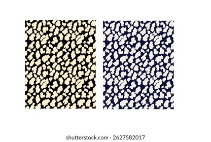 Leopard seamless pattern. White and black. Animal print. Vector background.
