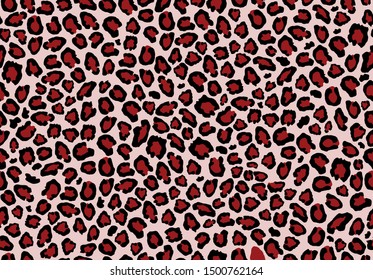 Leopard seamless pattern.Animal print.Vector background.