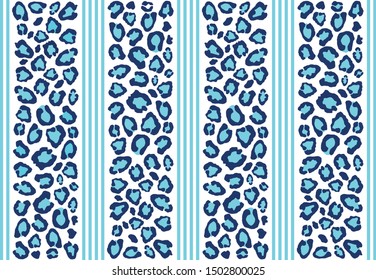 Leopard seamless pattern.Animal print.Vector background