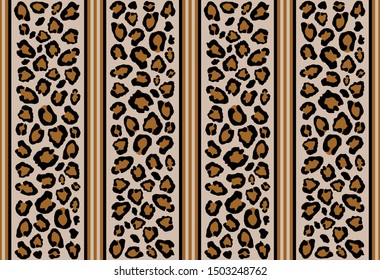 Leopard seamless pattern.Animal print.Vector background.