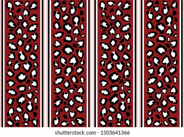 Leopard seamless pattern.Animal print.Vector background.
