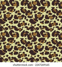 
Leopard seamless print, fashionable stylish pattern for textiles, animal skin