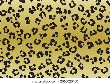 Leopard Seamless Skin Background. Leopard Gradient Vector Dot. Leopard Animal Stain. Yellow Cheetah Trendy Spot. Metallic Animal Dirt. Golden Jaguar Print. Panther Seamless Inkblot. Leopard Repeat Ink