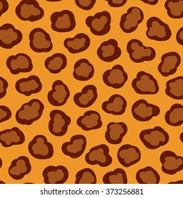 Leopard Seamless Spotted Background. Modern stylish graphic texture. Fashion graphics design for textiles, wrapping, wallpaper, website, blog etc. Texture, Camouflage Typography. Vector illustration
