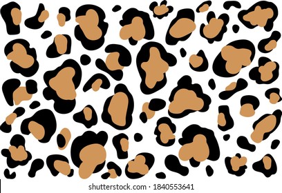 Leopard seamless svg pattern design vector illustration background