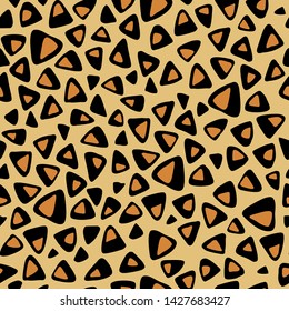 Leopard seamless texture, imitation. Vector leopard skin repeat pattern.