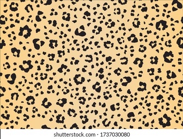 Leopard Seamless Vector Art. Orange Jaguar Print. Leo Animal Splat. Leopard Dirty Fur. Golden Animal Drop. Cheetah Gradient Texture Camouflage. Leopard Realistic Inkblot. Metallic Cheetah Fabric Skin.