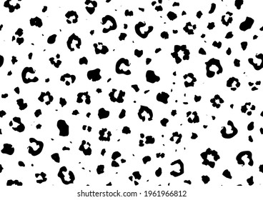 Leopard Seamless Vector Ink. Mud Animal Color. Snow Leopard Jaguar Spot. African Abstract Effect. Cheetah Seamless Texture Camouflage. White Jaguar Print. Black Animal Spot. White Cheetah Tiger Ink