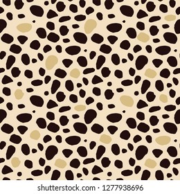 Leopard seamless vector pattern design 