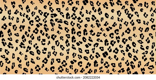 Leopard seamless yellow pattern. Leopard pattern design. Seamless ocelot pattern for wallpaper, wrapping pape, textile