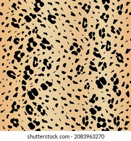 Leopard seamless yellow pattern. Leopard pattern design. Seamless ocelot pattern for wallpaper, wrapping pape, textile