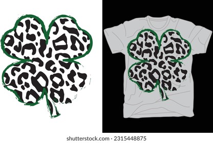 Leopard Shamrock Shirt, St Patricks Day Shirt, Irish Gifts , Clover Shirt, Shamrock Shirt, Leopard Shamrock, Lucky tShirt, Irish Day tShirt