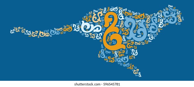 leopard shape vector design illustration
