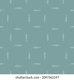 Leopard shark seamless pattern in scandinavian style. Marine animals background. Vector illustration for children funny textile prints, fabric, banners, backdrops and wallpapers.