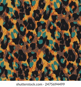 Leopard skin abstract pattern design