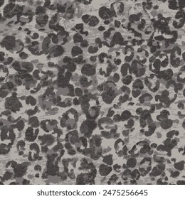 Leopard skin abstract pattern, grey grunge design