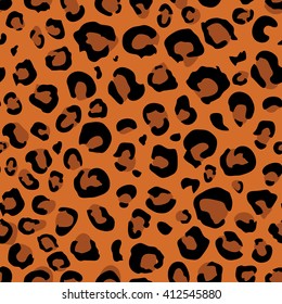Leopard skin abstract vector seamless pattern