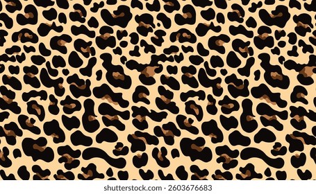 
leopard skin animal design vector seamless pattern