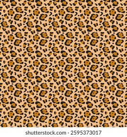 Leopard skin animal print seamless pattern illustration 
