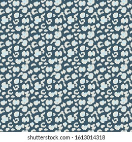 Leopard skin. Animal print. Texture with foil effect. Ikat geometric folklore ornament. Vector seamless pattern. Tribal ethnic texture.