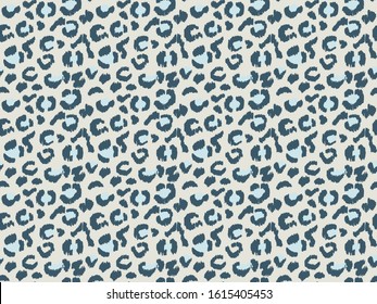 Leopard skin. Animal print. Texture with foil effect. Ikat geometric folklore ornament. Vector seamless pattern. Tribal ethnic texture.
