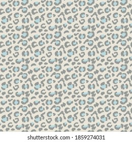 Leopard skin. Animal print. Texture with foil effect. Ikat geometric folklore ornament. Vector seamless pattern. Tribal ethnic texture.