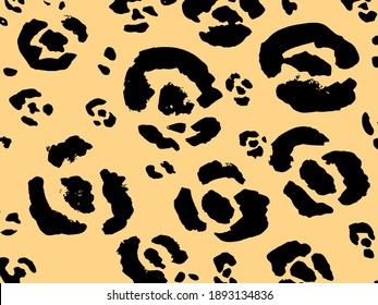 Leopard Skin Background. Jungle Exotic Textile. Colorful Vector Animal Print.  Realistic Vector Leopard Skin. Luxury Texture. Stylish Wild Cat Print. Colorful Clothing. Safari Fashion Ornament.