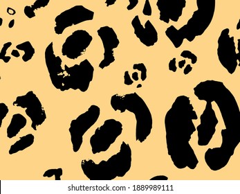 Leopard Skin Background. Jungle Fashion Print. Colorful Vector Animal Print.  Realistic Vector Leopard Skin. Luxury Texture. Stylish Leopard Ornament. Colorful Camouflage. Safari Trendy Textile.