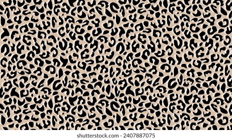 Leopard skin fur texture beige background