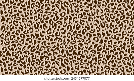 Leopard skin fur texture beige background	