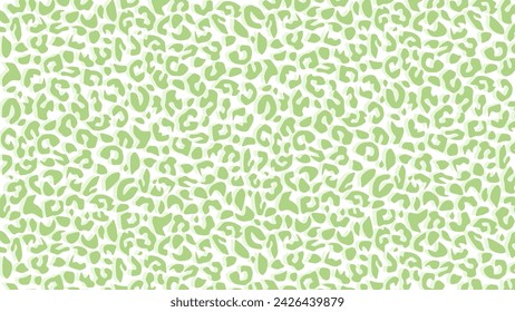 Fondo verde de textura de piel de leopardo	