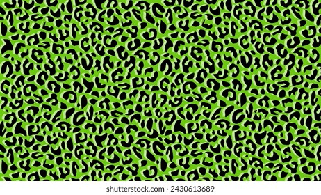 Fondo verde de textura de piel de leopardo	