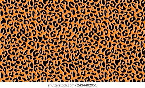 Piel de leopardo textura de piel fondo naranja	