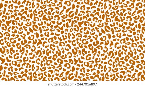 Leopard skin fur texture orange and white background