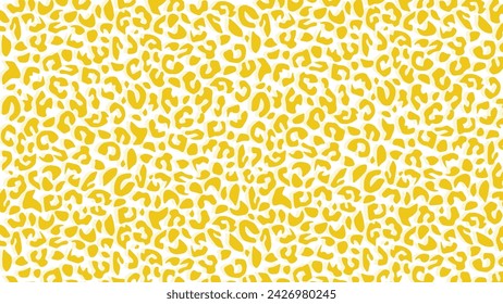 Leopard skin fur texture yellow background	