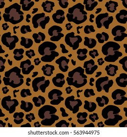 Leopard skin hand drawn. animal print drawing. Seamless Pattern. Vector Illustration