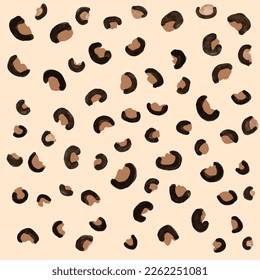 Leopard Skin Minimal Vector Pattern