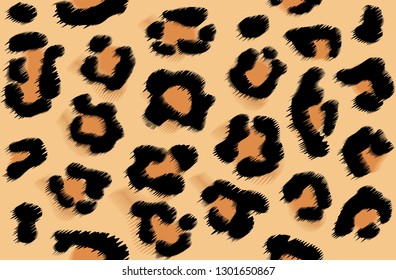 
Leopard skin. Modern seamless vector background