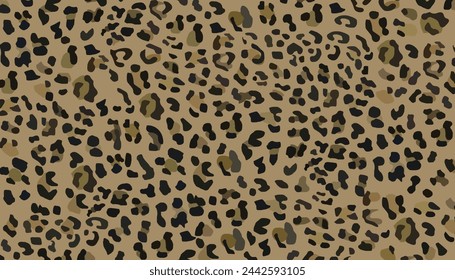 leopard skin motif on a pale yellow background eps version