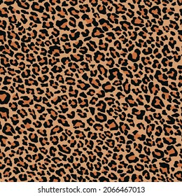 leopard skin orange pattern. vector print. seamless pattern for clothing or print